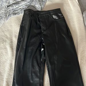 Black Leather Pants